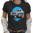 Classic Seventies Muscle Car Funny Dragster Hot Rod Cartoon Women T-Shirt