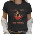 A Cup Of Coffee And Cats Solve Everything Creative 2022 Gift Women T-Shirt