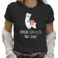 Cute Llama And Sloth Spread Kindness Not Germs Social Distancing Women T-Shirt