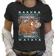 Disney Lion King Pumba Ugly Christmas Graphic T-Shirt Women T-Shirt