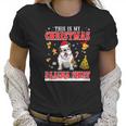 English Bulldog Snow Gilf This Is My Christmas Pajama Shirt Women T-Shirt