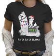 Fla La La Llama Pitbull Is Riding Llama FunnySh Women T-Shirt