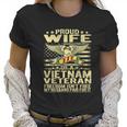 Freedom Isnt Free Proud Wife Of A Vietnam Veteran Ribbon Graphic Design Printed Casual Daily Basic Women T-Shirt