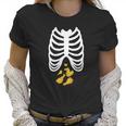 Fried Chicken Lovers Halloween Skeleton Rib Cage Xray Women T-Shirt