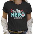 Frontline Hero Med Tech Essential Workers Thank You Nurses Graphic Design Printed Casual Daily Basic Women T-Shirt