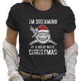 Funny Im Dreaming Of A Great White Christmas Gift Shark Women T-Shirt