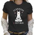 Funny Llama Social Distancing Llamastay 6 Feet Away Women T-Shirt