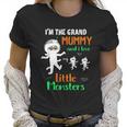 Im The Grand Mummy And I Love My Little Monsters Grandma Women T-Shirt