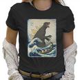 The Great Godzilla Off Kanagawa Funny Women T-Shirt