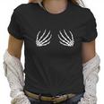 Halloween Bobs For Women Funny Skeleton Hand Bra Women T-Shirt