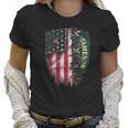 Jameson Irish Whiskey Inside American Flag Women T-Shirt