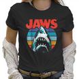 Jaws Retro Colors Shark Rainbow Women T-Shirt