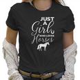 Just A Girl Who Loves Horses Equine Bareback Women T-Shirt