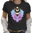 Kawaii Pastel Goth Cute Creepy Crescent Moon Bat Men Women T-Shirt Graphic Print Casual Unisex Tee Women T-Shirt