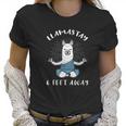 Llamastay 6 Feet Away Funny Llama Social Distancing Humour Women T-Shirt