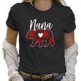 Nana Bear Christmas Buffalo Plaid Red White Women T-Shirt