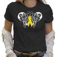 Neuroblastoma Awareness Ribbon Butterfly Women T-Shirt