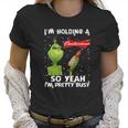 Official Christmas Sweater Im Holding A Budweiser Grinch Funny Beer Xmas Shirt Va11 Women T-Shirt