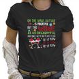 Oh The Virus Outside Is Frightful But This Wine Is So Delightful And Since Weâ€™Ve No Place To Go Let It Flow Christmas Women T-Shirt