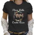 Pura Vida Costa Rica Floral Cute Sleepy Sloth Funny Gift Women T-Shirt