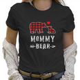 Red Plaid Mommy Bear One Cub Matching Buffalo Pajama Xmas Women T-Shirt