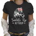 Saddle Up Buttercup Horse Riding Gift Rodeo Cowgirl Women T-Shirt