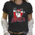 Sleigher Santa Claus Metal Christmas Funny Hail Santa Women T-Shirt