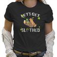 Lets Get Slothed Shamrocked Sloth Paddy Day Women T-Shirt