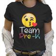 Team Pre K Teacher Emoji Hearts Love Back To School Women T-Shirt