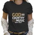 Teehappy God And Country Music George Strait Women T-Shirt