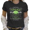 Vintage 1971 50Th Birthday Gift Men Women Original Design Women T-Shirt