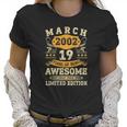 Vintage March 2002 19Th Birthday Men Women 19 Years Old Women T-Shirt