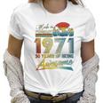 50Th Birthday Gift Vintage Retro February 1971 50 Year Old Women T-Shirt