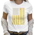 American Flag Honeycomb Honey Bee Women T-Shirt