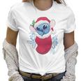 Baby Stitch In Christmas Stocking Women T-Shirt