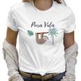 Costa Rica Pura Vida Sloth Palm Tree Women T-Shirt