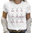 Deer Dasher Sausage Dancer Jerky Prancer Chili Tacos Christmas Shirt Women T-Shirt