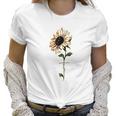 Foulian Sunflower Faith Cross Faith Christian Women T-Shirt