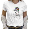 Lgbt Girl Power Pin Up Retro Art By Anne Cha Flag Gay Pride Women T-Shirt