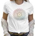 Mandala Geometry Sacred Fractal Art Yoga Mantra Good Vibe Women T-Shirt