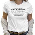 I May Appear Rude Sarcastic Awesome 2022 Gift Women T-Shirt