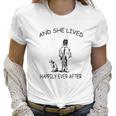 And She Lived Happily Ever After Funny Horse Dogs Women T-Shirt