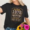 44Th Birthday Decoration April 1978 Men Women 44 Years Old Women T-Shirt Gifts for Her