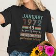 50Th Birthday Gift 50 Years Old Retro Vintage January 1972 Women T-Shirt Gifts for Her