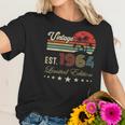 Womens 58Th Birthday Born 1964 Vintage Limited Edition 58 Birthday V-Neck Women T-Shirt Gifts for Her