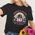 Womens Animal Crossing Sorry I Cant I Have To Water My Flowers Women T-Shirt Gifts for Her