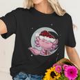 Axolotl Christmas Manga Kawaii Salamander Cute Santa Moon Women T-Shirt Gifts for Her