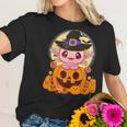 Axolotl Halloween Costume Pumpkin Pastel Goth Kawaii Anime Men Women T-Shirt Graphic Print Casual Unisex Tee Women T-Shirt Gifts for Her