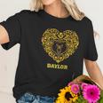 Baylor Bears Heart Floral Love Apparel Women T-Shirt Gifts for Her