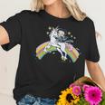 Betty Boop Cartoon Unicorn And Rainbows Women T-Shirt Gifts for Her